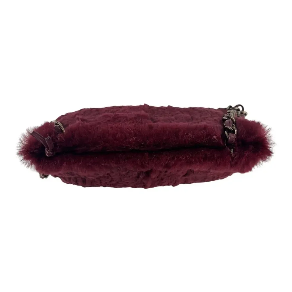 Chanel Vintage Rabbit Fur Shoulder Bag
